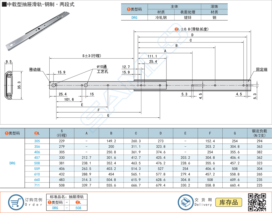 中載型抽屜滑軌加工制造注意事項